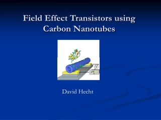 Field Effect Transistors using Carbon Nanotubes