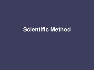 Scientific Method