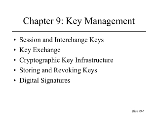 Chapter 9: Key Management