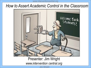 How to Assert Academic Control in the Classroom