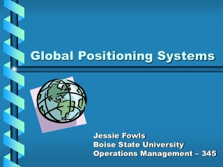 Global Positioning Systems