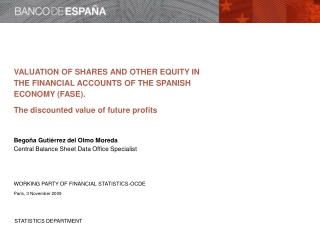 VALUATION OF UNQUOTED SHARES AND OTHER EQUITY IN THE FASE.  The discounted value of future profits