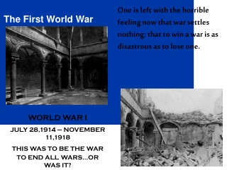 The First World War