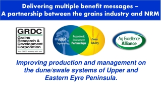 Delivering multiple benefit messages –  A partnership between the grains industry and NRM