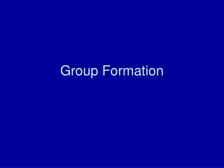 Group Formation