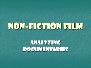 Non-fiction Film