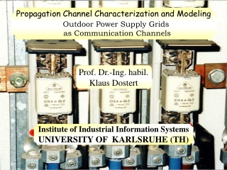 Propagation Channel Characterization and Modeling