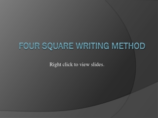 Four Square Writing Method