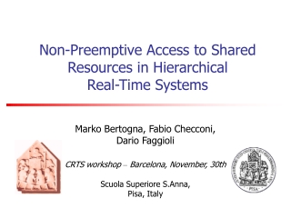 Non-Preemptive Access to Shared Resources in Hierarchical Real-Time Systems