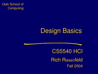 Design Basics