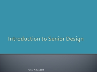 Introduction to Senior Design