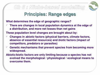 Principles: Range edges