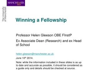 Winning a Fellowship