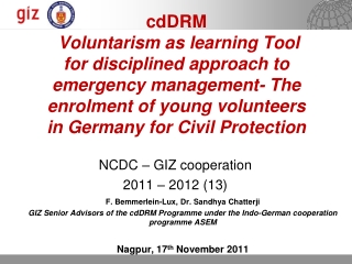 NCDC – GIZ cooperation  2011 – 2012 (13)