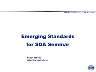 Emerging Standards  for SOA Seminar