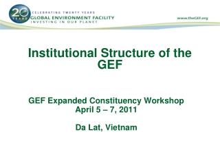 Institutional Structure of the GEF