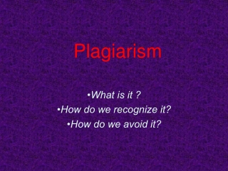 Plagiarism