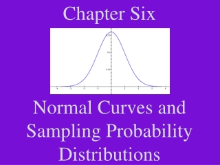 Chapter Six Normal Curves and Sampling Probability Distributions