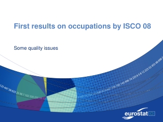 First results on occupations by ISCO 08
