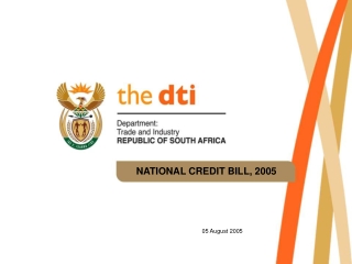 NATIONAL CREDIT BILL, 2005