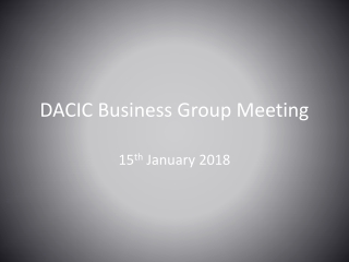 DACIC Business Group Meeting
