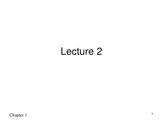 Lecture 2