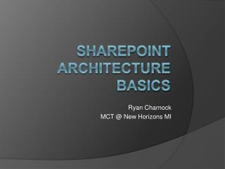 Sharepoint Architecture Basics