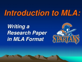 Introduction to MLA: