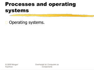 Processes and operating systems