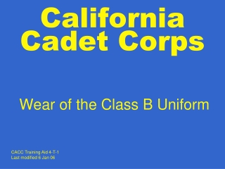 California Cadet Corps