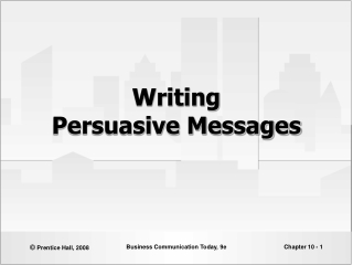 Writing  Persuasive Messages