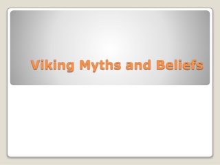 Viking Myths and Beliefs