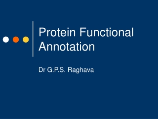 Protein Functional Annotation