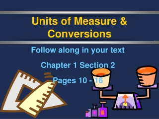 Units of Measure &amp; Conversions