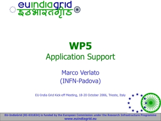 WP5 Application Support