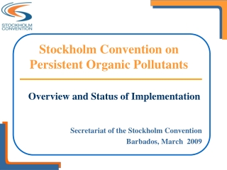 Stockholm Convention on Persistent Organic Pollutants