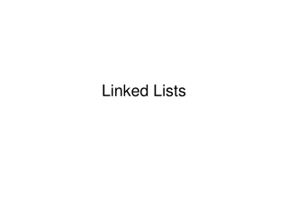 Linked Lists