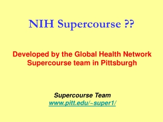 NIH Supercourse ??