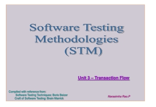 Software Testing Methodologies     (STM)