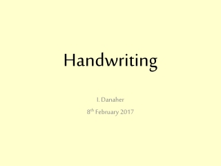 Handwriting