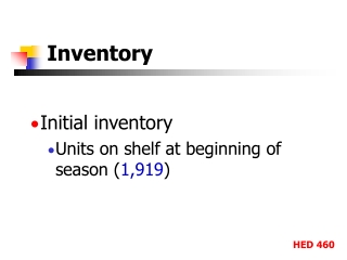 Inventory