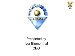 Presented by  Ivor Blumenthal  CEO