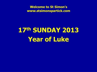 Welcome to St Simon’s stsimonspartick