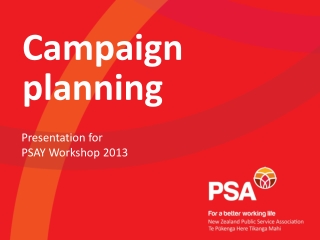 Campaign  planning