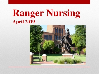 Ranger Nursing April 2019