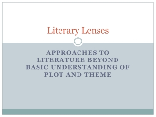 Literary Lenses