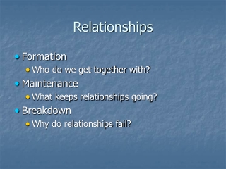 Relationships