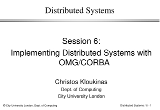 Distributed Systems