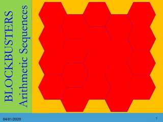 BLOCKBUSTERS Arithmetic Sequences