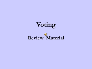 Voting  Review  Material